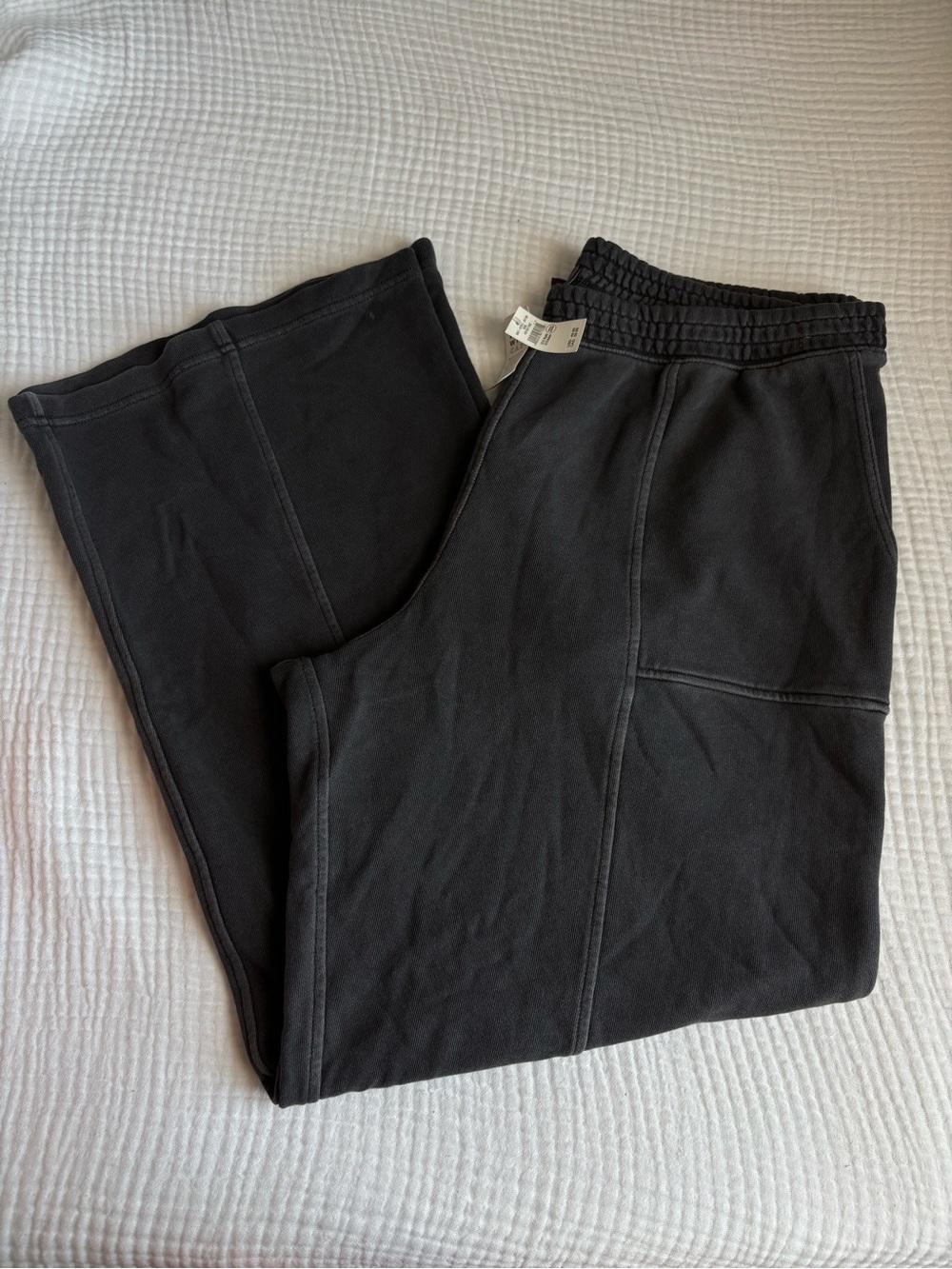 aerie Kids Black Jogger Sweatpants with Elastic Waist